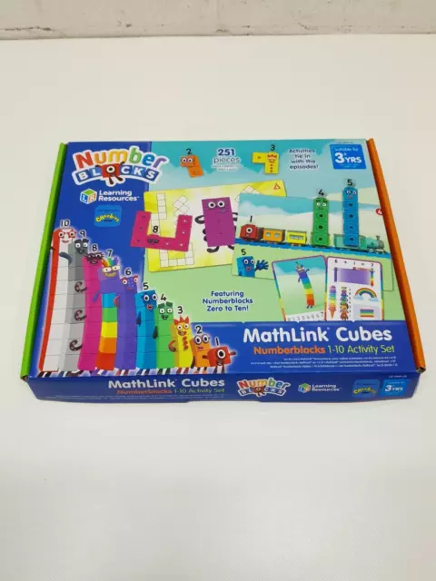 Each set includes Numberblocks MathLink Cubes, MISSING