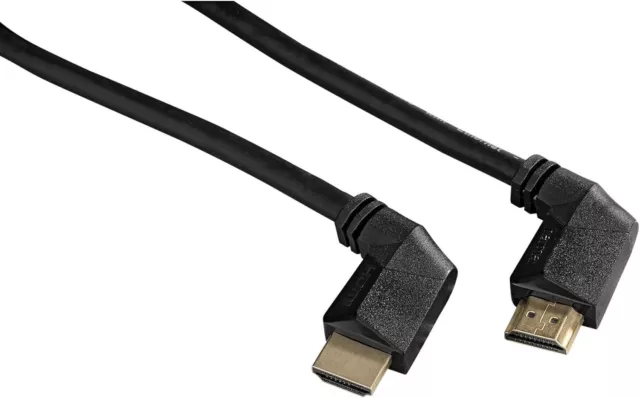 Hama HDMI 2.0 Kabel Winkelkabel 90° Stecker Winkel HDTV 4K@60hz Video 3D 1,5 m 2