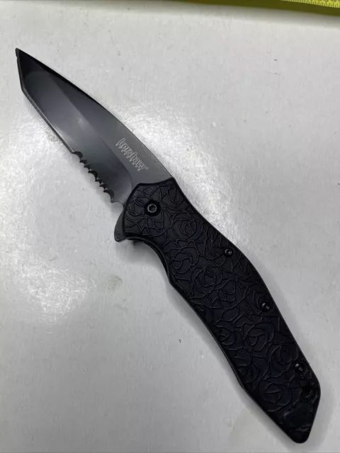 Kershaw Kuro Tanto Assisted Opening Knife 1835TBLKST