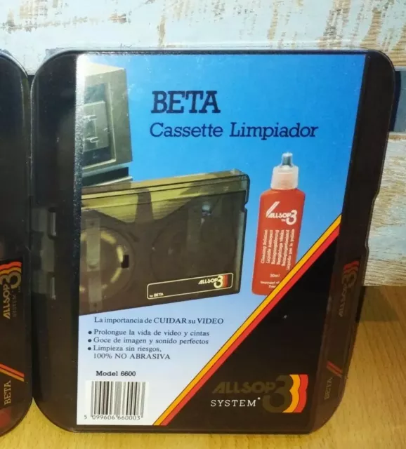 1 x betamax cleaning kit rare/ cinta limpiadora betamax Allsop3