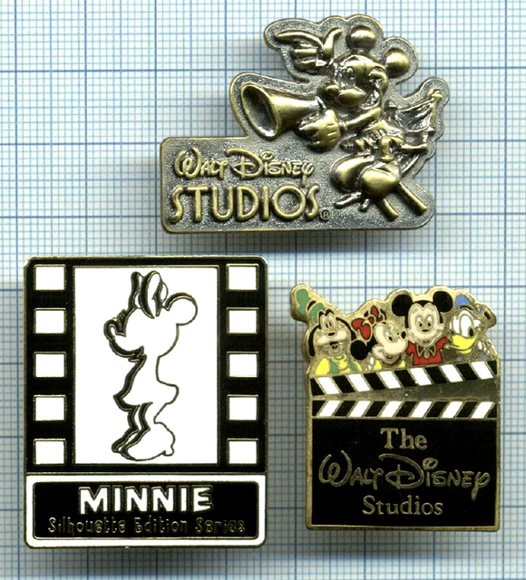 LOT PINS WALT Disney Studios Minnie Silhouette Series Mickey Director
