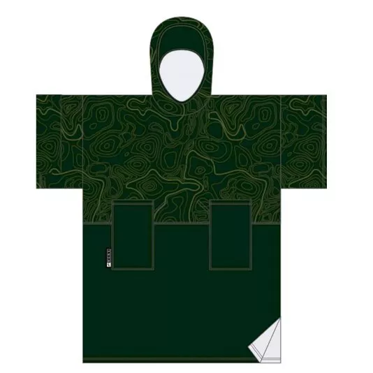 MADNESS Change Robe Poncho Unisize Army Topo Duo