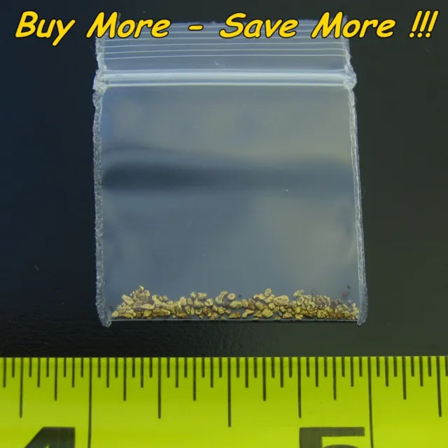 .190 Gram Natural Raw Alaskan Placer Gold Dust Fines Nugget Flake Paydirt 18-20k