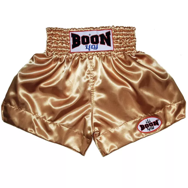 Boon Plain Gold Muay Thai Shorts