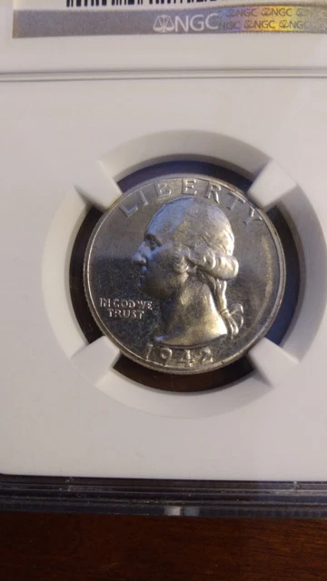 1942 Washington Silver Quarter PR64 NGC
