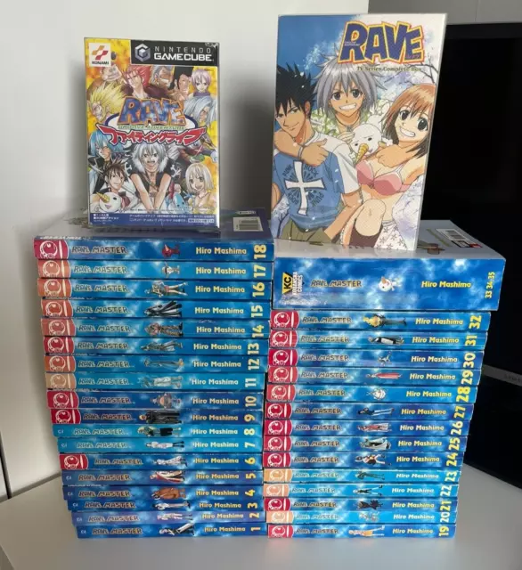 Rave Master Manga Volumes 1-35 (+DVD and Game) *All First Editions*