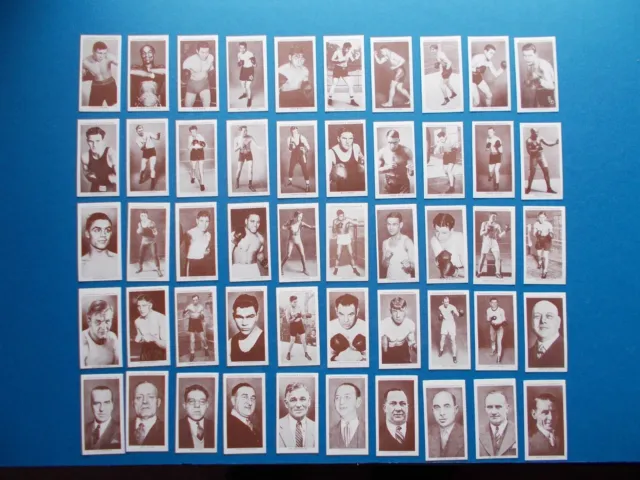 Cigarette Cards By Churchman - Boxing Personalities