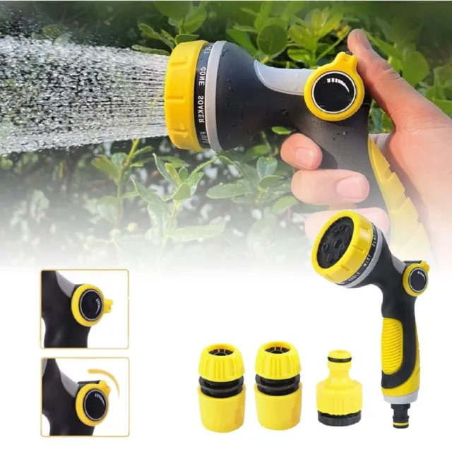 Garden Sprayer Nozzle Gun Hose Watering Car Washing 10 Function Water Spray Gun