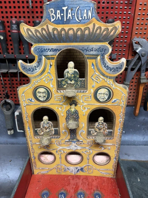 Jouet Ancien Rare - Boîte à Musique Moulin En Tôle Lithographiée Les 4 Lunes