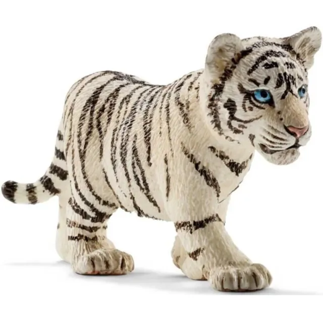 Schleich Animal Wildlife Collectors Toys Tiger Cub White Pet Action Figures