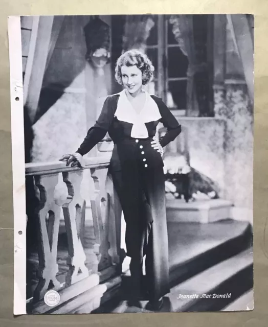 Jeanette MacDonald Movie Original 1930's Dixie Cup Premium Photo MGM
