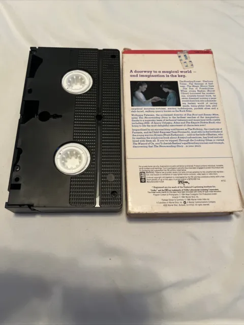 THE NEVERENDING STORY VHS 1986 Noah Hathaway, Barret Oliver VINTAGE ...