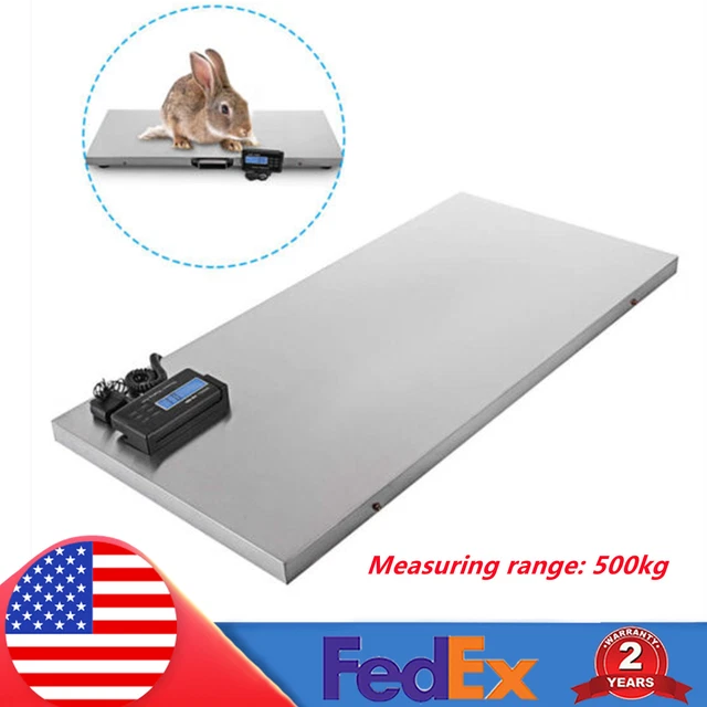 1100Lbs Pet Dog Sheep Goat Hog Scale Digital Livestock Vet Scale Heavy Duty