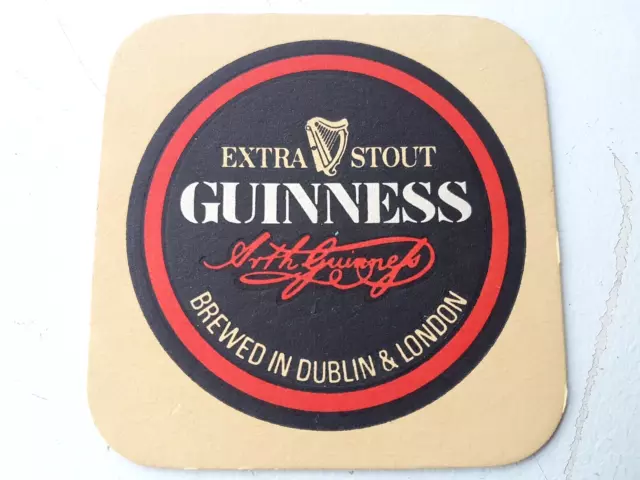 Vintage GUINNESS  -  Guinness Extra Stout  ... Cat No'??? Beer mat/Coaster