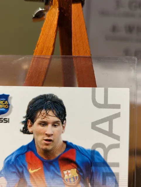 2004-05 Panini Megacracks Barca Campeon Autografo Spanish #89 Lionel Messi 3