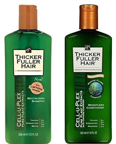 Thicker Fuller Hair Duo Set, Revitalizing Shampoo & Weightless Conditioner, 12