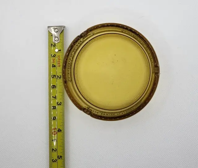 Vintage Ashtray - Golden Nugget Yellow Glass