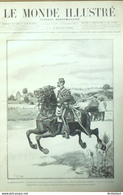 Revue Ancienne La Mode Illustrée N°13 - 27 Mars 1887 - Exemplaire Original Reliure - France Vintage