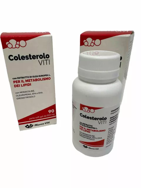 Colesterolo VITI 2 conf. 180 perle con Monacoline e Omega3 Marco VITI