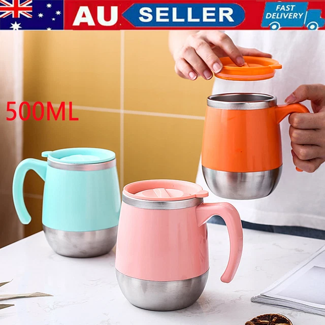 Insulated Coffee Mug Vacuum Travel Cup Stainless Steel Flask Reusable Leakproof
