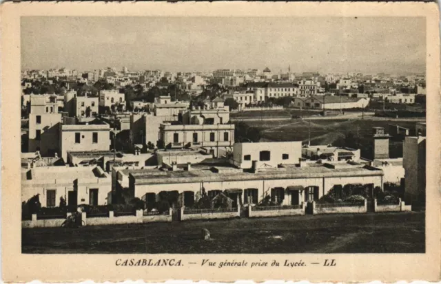CPA AK CASABLANCA Vue générale prise du Lycée MAROC (23327)