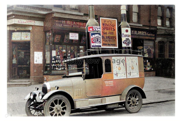 ptc8520 - Yorks' - Blamire's Off Licence & Van, Becket Rd. Doncaster - print 6x4