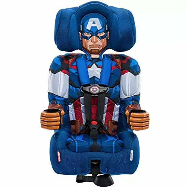 KidsEmbrace 2-in-1 Harness Booster Car Seat, Marvel Avengers Captain America