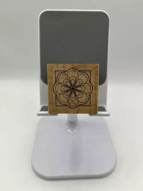 Wood Mounted Rubber Stamp Print. Flower. Card Making, Decoupage, Crafts.
