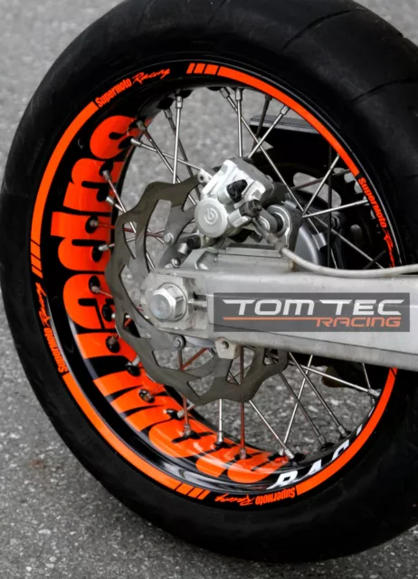 Felgenaufkleber Supermoto Radsatz Felgen Räder KTM EXC 125 250 300 450 500 SX-F