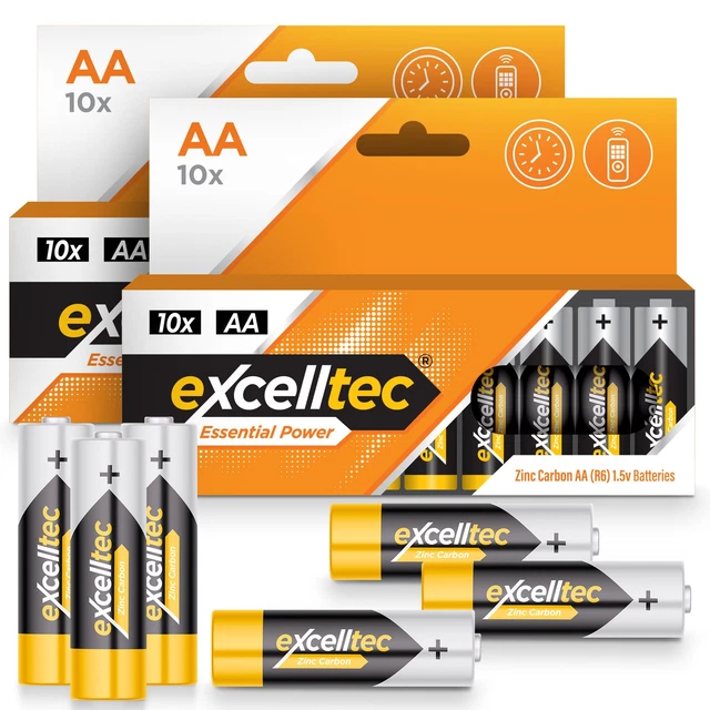 4-Pack Panasonic AA Batteries - Heavy Duty Carbon Zinc, 1.5V, Expiration 2027