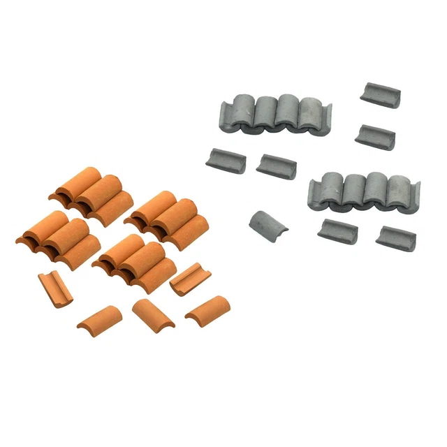 Tuiles Miniatures PVC Gris Foncé – Modélisme 1:75, Paquet De 4, Uxcell