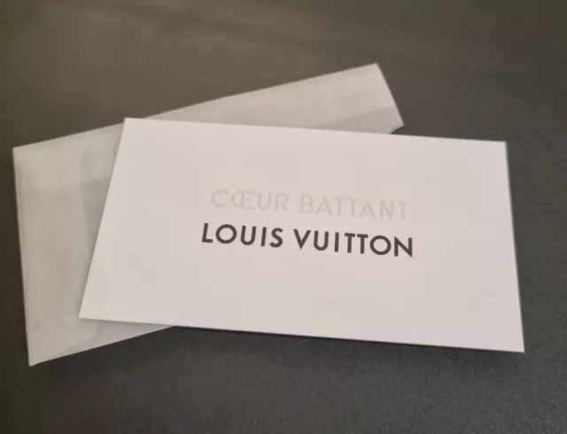 LOUIS VUITTON CARTE D'essai De Parfum Avec Etui - Coeur Battant EUR 24,99 -  PicClick FR