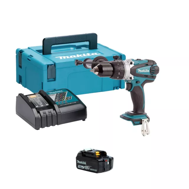 Makita DHP458RFJ-1 18v LXT Combi Drill (1x3Ah)