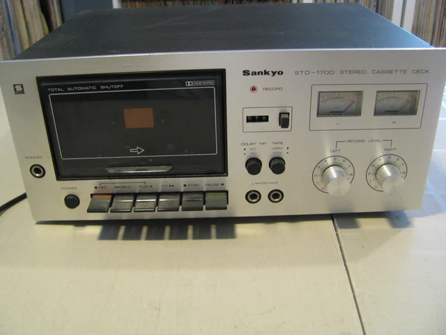 Platine Cassette Sanyo STD-1700 – Vintage – Pour Pièces / Réparation – Fumée Magique