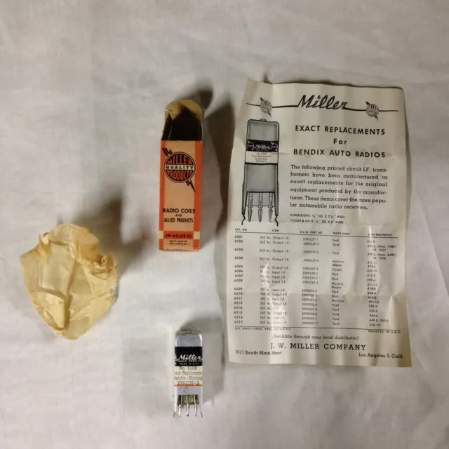 Miller radio coil - #6508 (replacement for Bendix - Mercury 2090239-3) open new