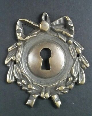 2 Vintage Antique Style Ornate French Eschutcheons Key Hole Covers 2 3/4" #E12 2