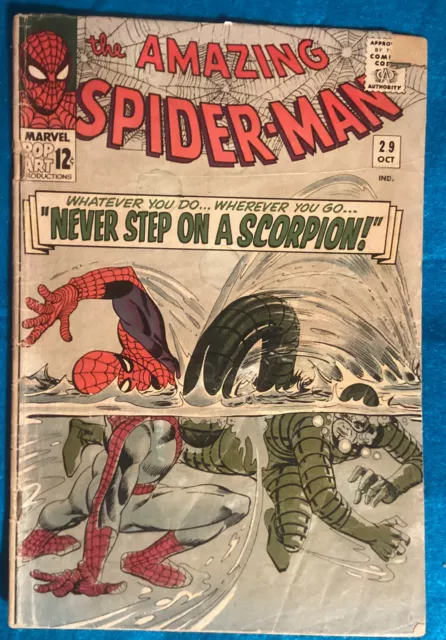 Amazing Spider-Man #29 1965 Marvel Stan Lee 2nd Appearance Of Scorpion