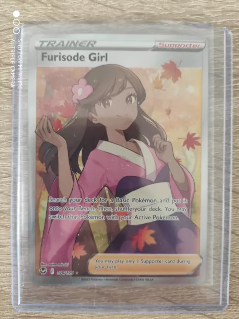 Pokemon Furisode Girl Full art [190/195][Silver Tempest][English][Near Mint]