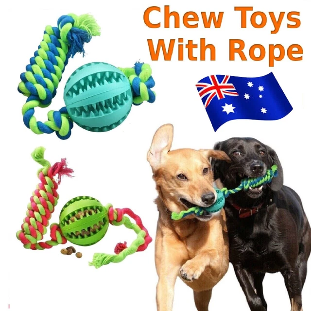 Dog Braided Rope Toys Pet Puppy Chew Bite Toy Gift Tough Cotton Teeth Cleaning
