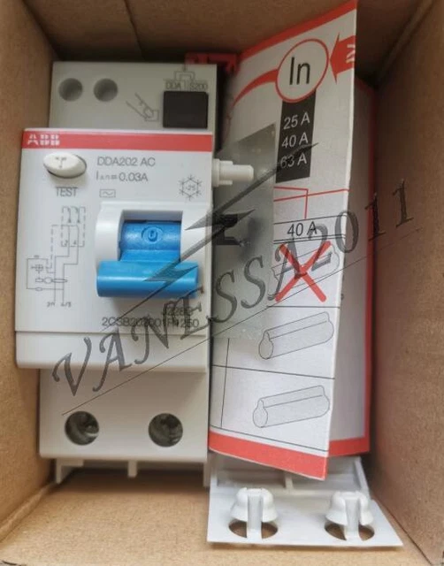 1PC NEW ABB DDA202 AC-63/0,03 RCD Block 2CSB202001R1630 for MCBs S200 series