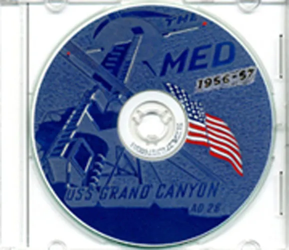 USS Grand Canyon AD 28 1956 - 1957 CRUISE BOOK CD