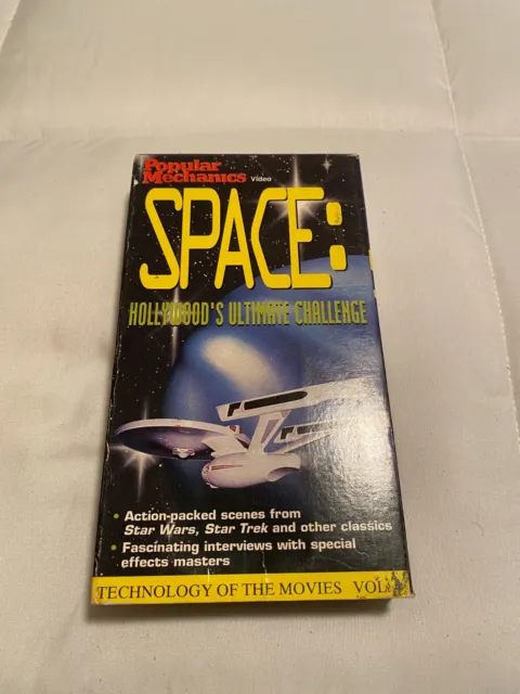 Space: Hollywood's Ultimate Challenge Popular Mechanics Video Tape VHS 1994