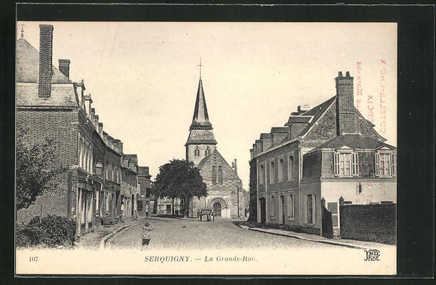CPA Serquigny, La Grande Rue