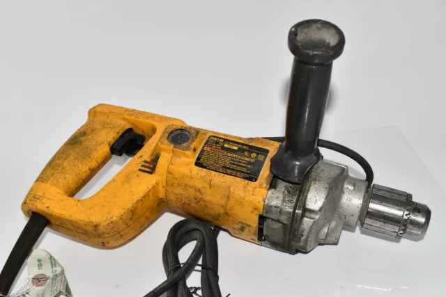 DeWALT DW140 End Handle Drill, 1/2 in Keyed Chuck, 120 VAC, 600 rpm Speed