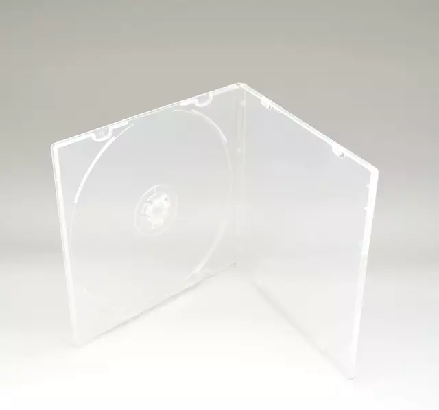 5.2Mm CD Case, Slim Single Clear PP Poly Plastic Cases with Outer Sleeve, 100 Pa