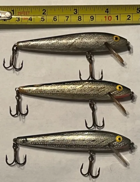 (5) Vintage 1 5/8 Ultralight Floating Inch Minnow Fishing Lures Lot of 5