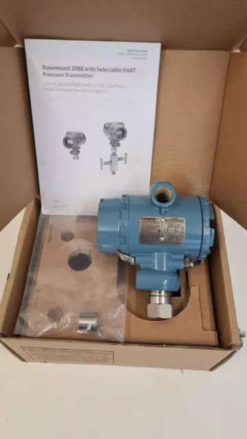 Rosemount 2088 4000psi Smart Pressure Transmitter 2088G4S22A2M7K6Q4