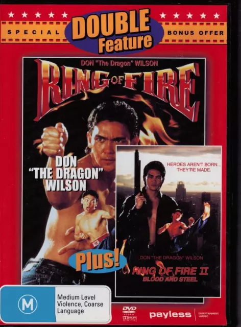 DVD: Ring of Fire 01 + 02 DVD Action (1992) Don "The Dragon" Wilson