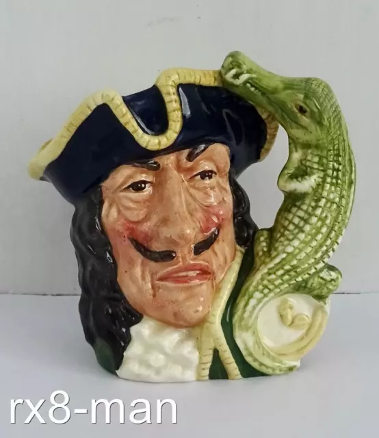 Superb Rare Royal Doulton Character Jug Capt Hook Captain Hook D6601 Small Size