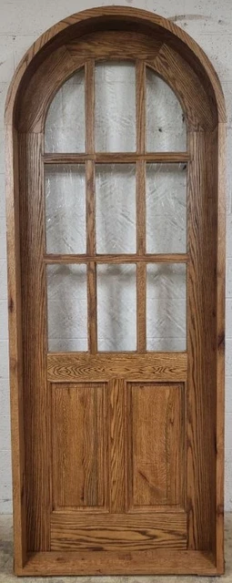 Rustic solid oak door    Pre hung door Width 37-1/2 Height  97-1/2  Jamb  7”